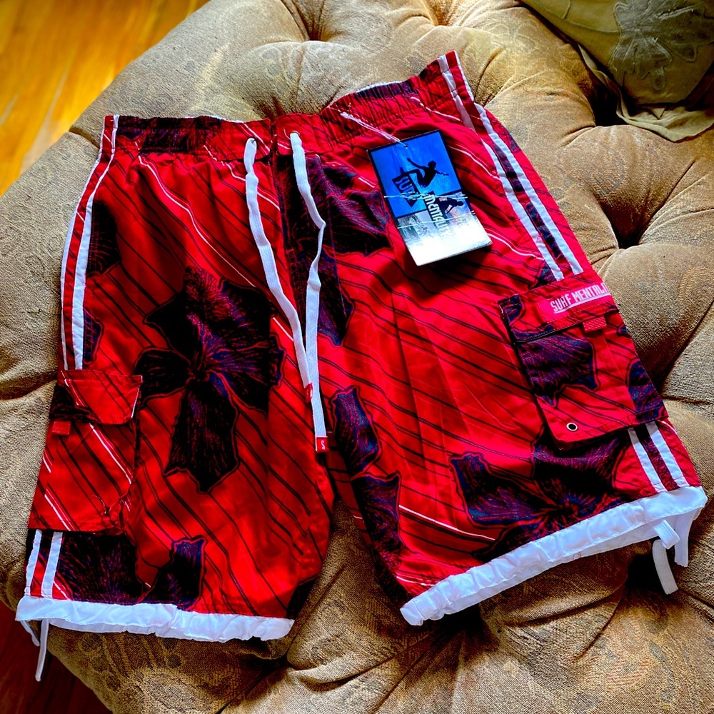 “Surf Mentality” Swim Trunks